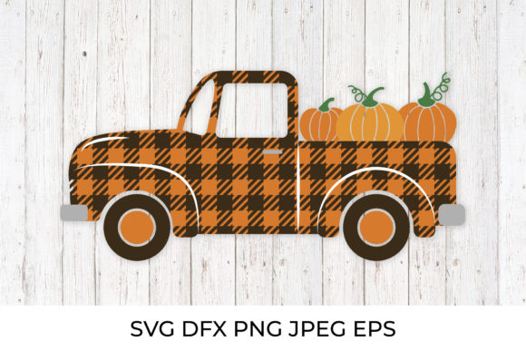 Fall Retro Truck with Pumpkins: A Designer's Review