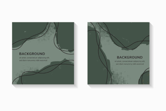 Green Retro Square Banner Background Review