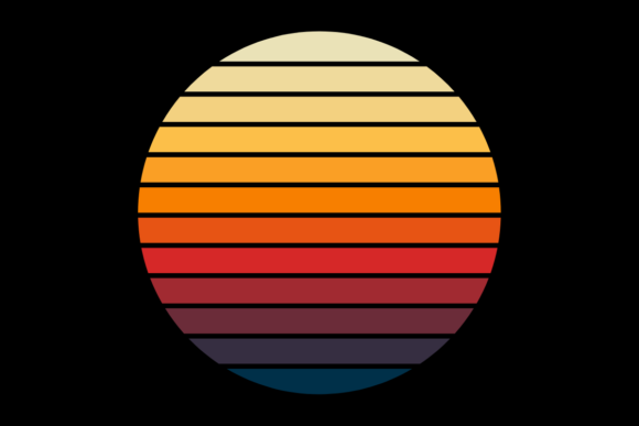 Retro Sunset Circle Design 41 Review