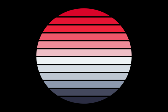 Retro Sunset Circle Design 43 Review