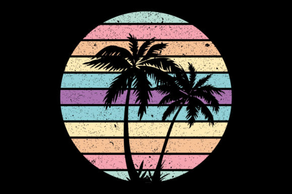 Retro Vintage Sunset Palm Tree 4: A Designer's Review