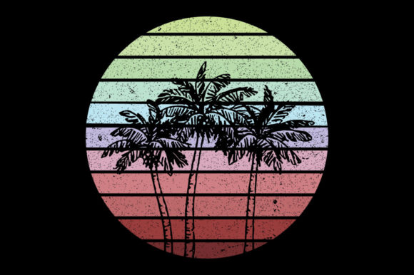 Retro Vintage Sunset Palm Tree 8 Review