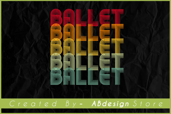 Vintage Retro Ballet Sublimation Design Review