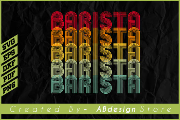 Vintage Retro Barista Sublimation Design Review