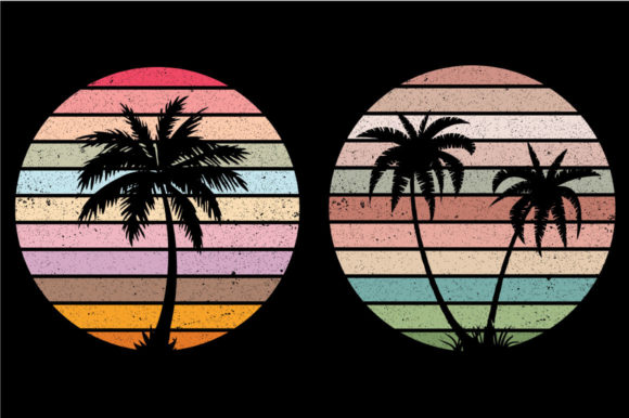 Vintage Retro Sunset Palm Tree Sublimat Review